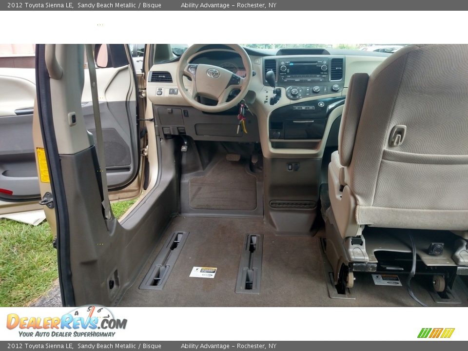 2012 Toyota Sienna LE Sandy Beach Metallic / Bisque Photo #17