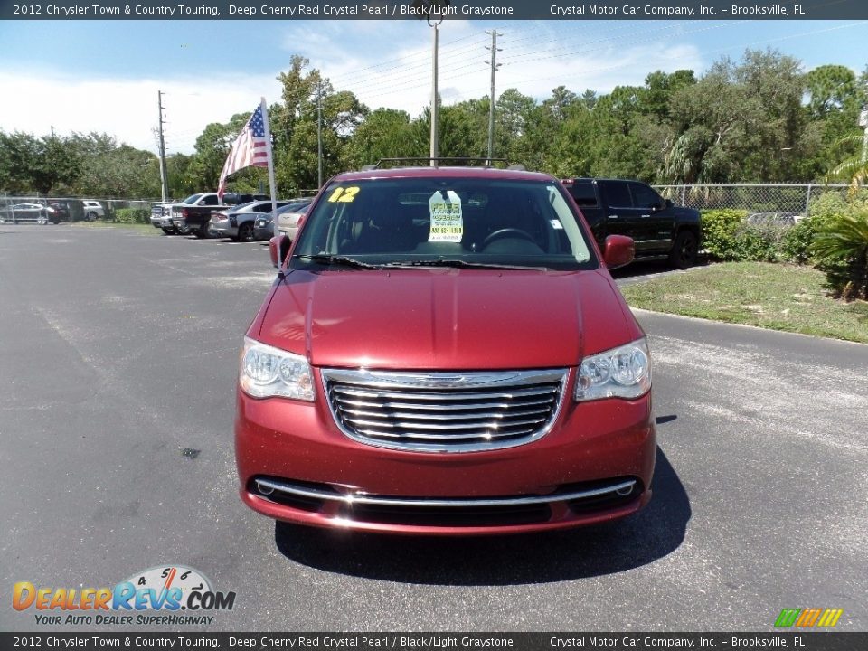 2012 Chrysler Town & Country Touring Deep Cherry Red Crystal Pearl / Black/Light Graystone Photo #16