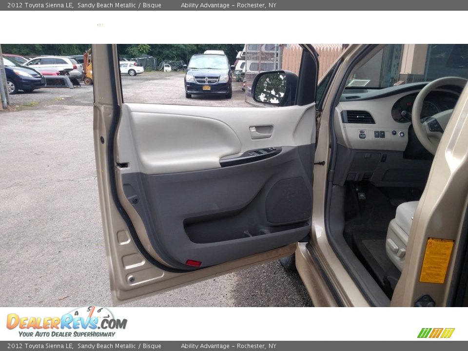 2012 Toyota Sienna LE Sandy Beach Metallic / Bisque Photo #22