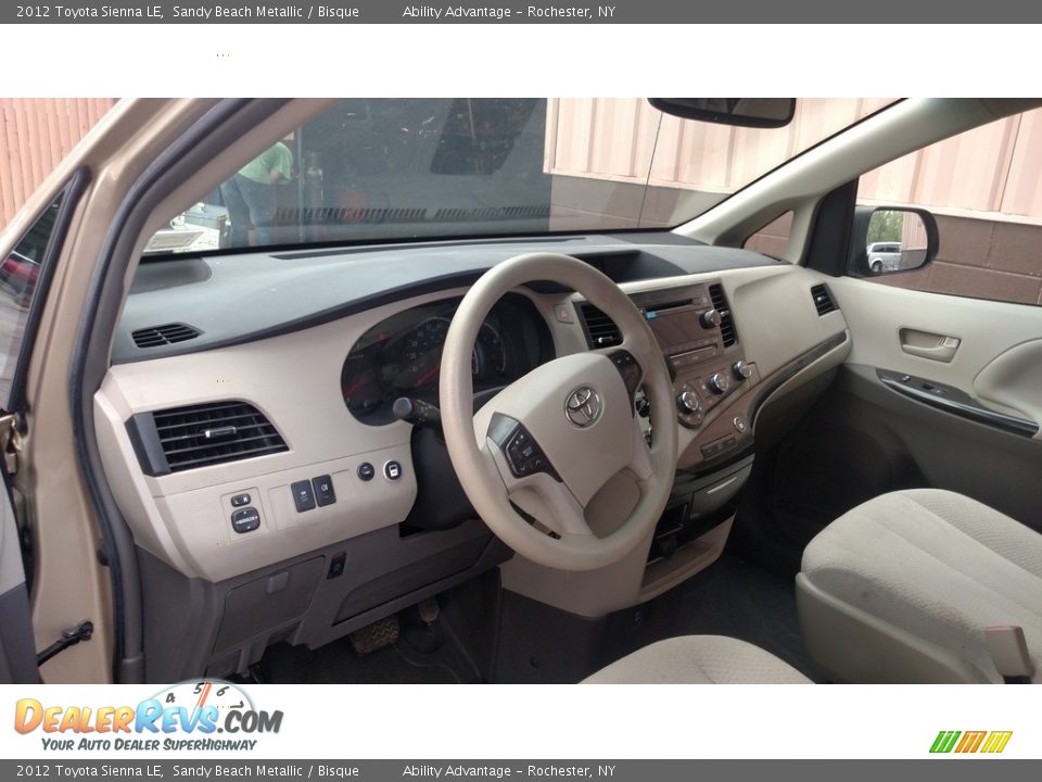 2012 Toyota Sienna LE Sandy Beach Metallic / Bisque Photo #24