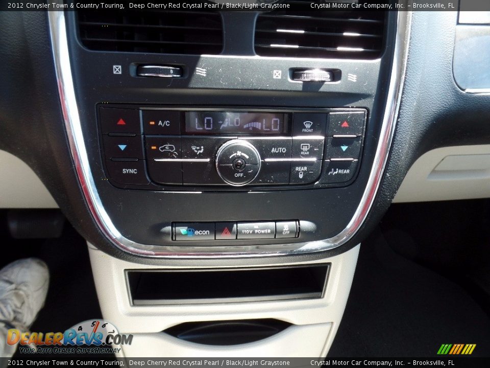 2012 Chrysler Town & Country Touring Deep Cherry Red Crystal Pearl / Black/Light Graystone Photo #23