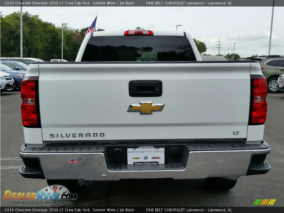 2016 Chevrolet Silverado 1500 LT Crew Cab 4x4 Summit White / Jet Black Photo #6