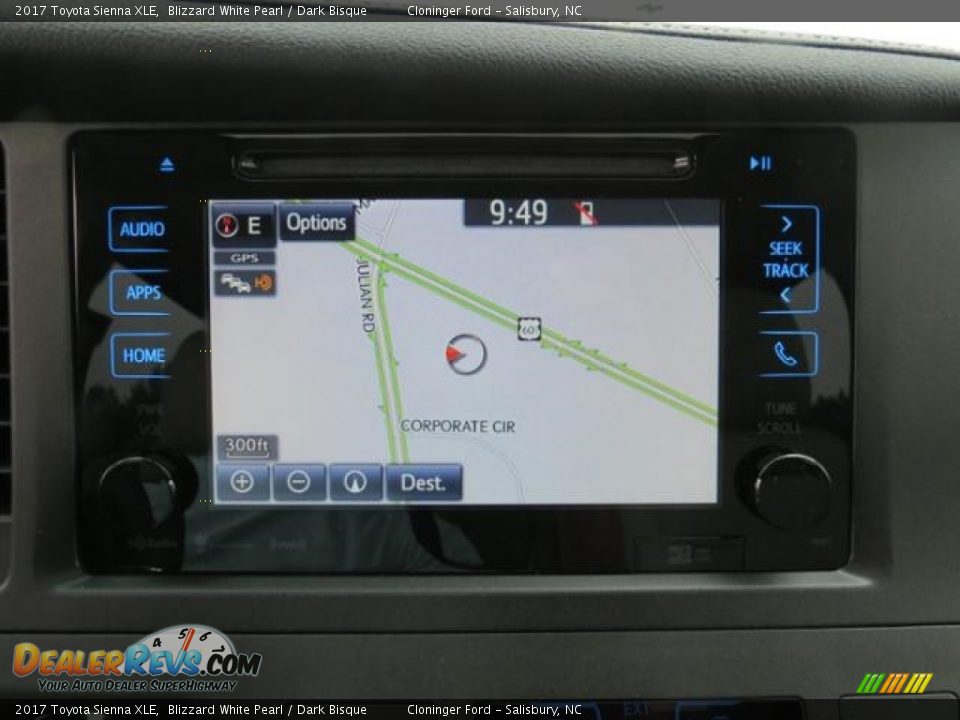 Navigation of 2017 Toyota Sienna XLE Photo #22