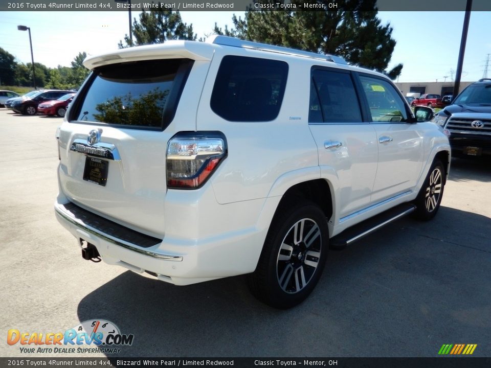2016 Toyota 4Runner Limited 4x4 Blizzard White Pearl / Limited Redwood Photo #2