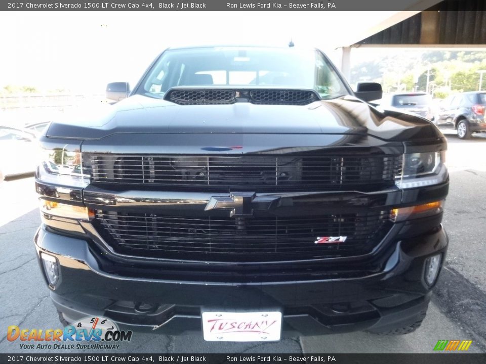 2017 Chevrolet Silverado 1500 LT Crew Cab 4x4 Black / Jet Black Photo #7