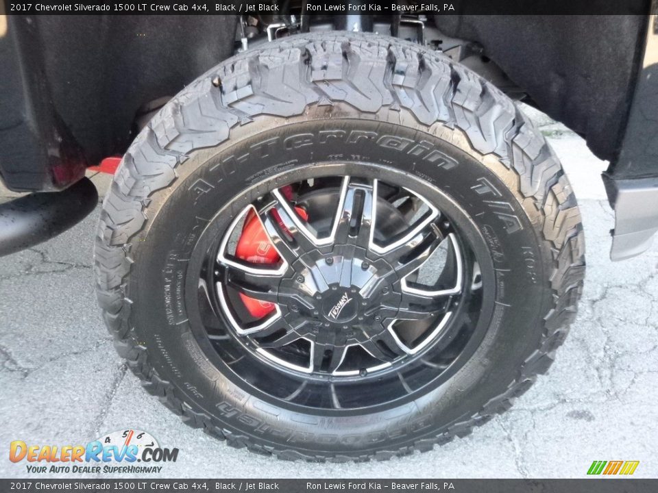 2017 Chevrolet Silverado 1500 LT Crew Cab 4x4 Black / Jet Black Photo #9