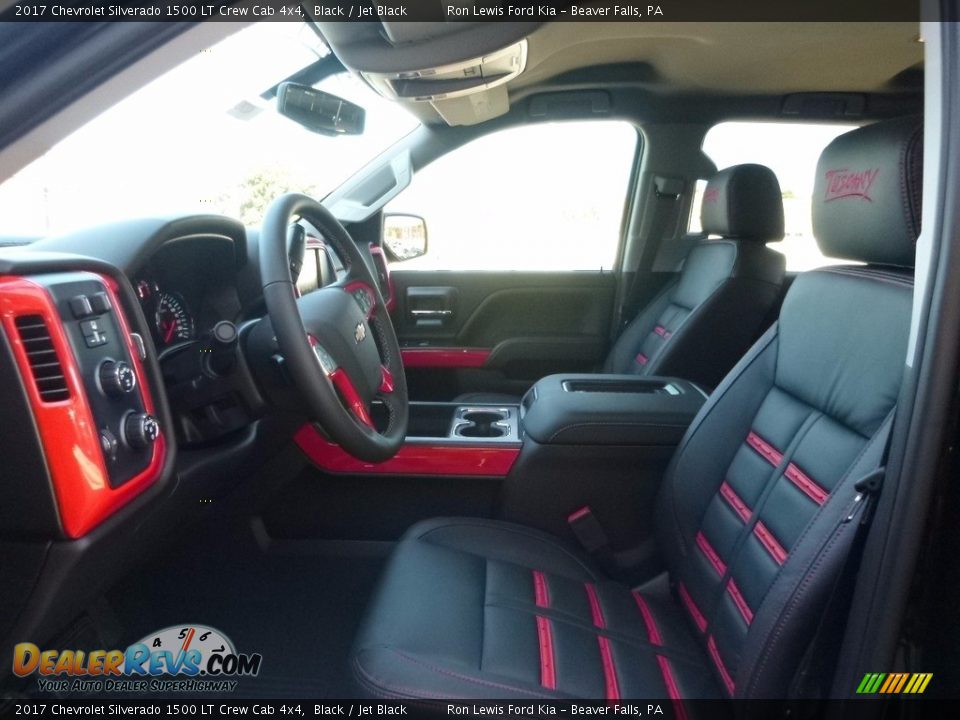 2017 Chevrolet Silverado 1500 LT Crew Cab 4x4 Black / Jet Black Photo #10