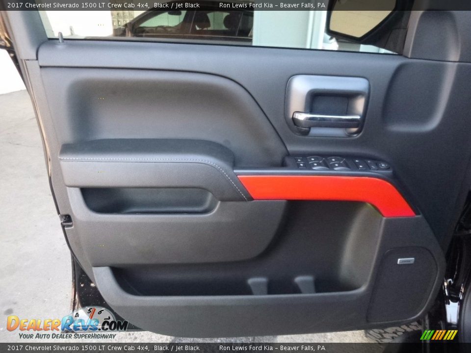 2017 Chevrolet Silverado 1500 LT Crew Cab 4x4 Black / Jet Black Photo #13