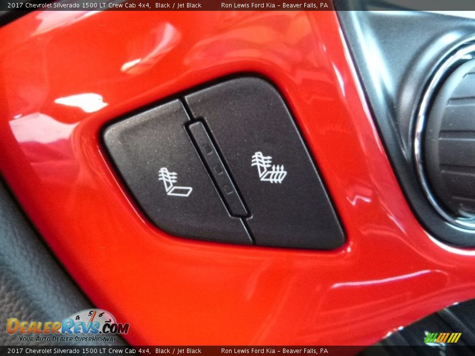 2017 Chevrolet Silverado 1500 LT Crew Cab 4x4 Black / Jet Black Photo #17