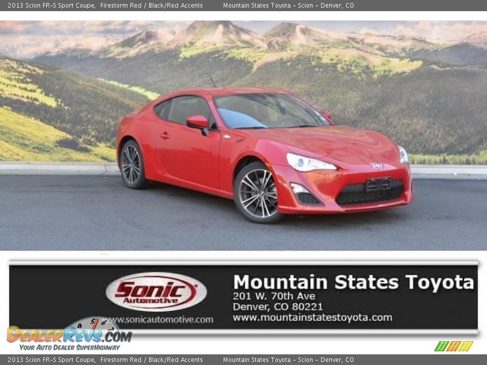 2013 Scion FR-S Sport Coupe Firestorm Red / Black/Red Accents Photo #1