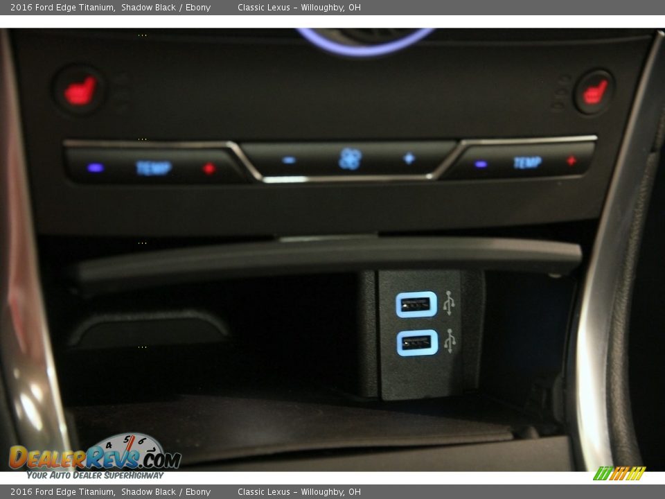 2016 Ford Edge Titanium Shadow Black / Ebony Photo #11