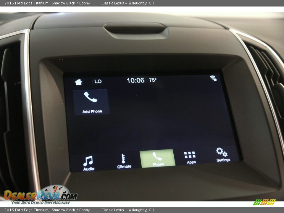 2016 Ford Edge Titanium Shadow Black / Ebony Photo #13
