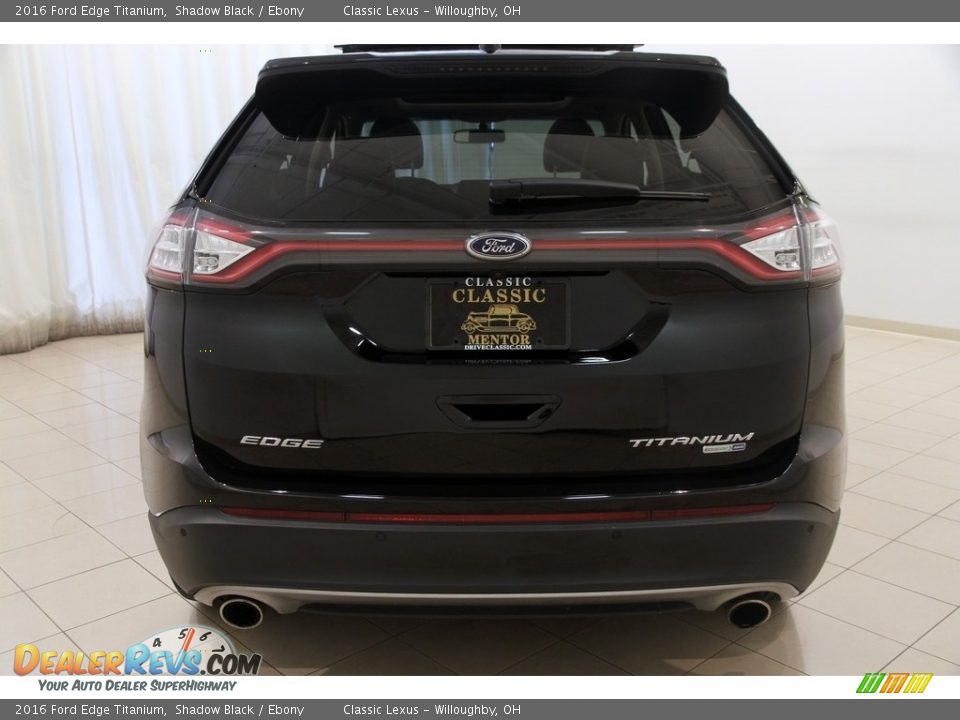 2016 Ford Edge Titanium Shadow Black / Ebony Photo #19