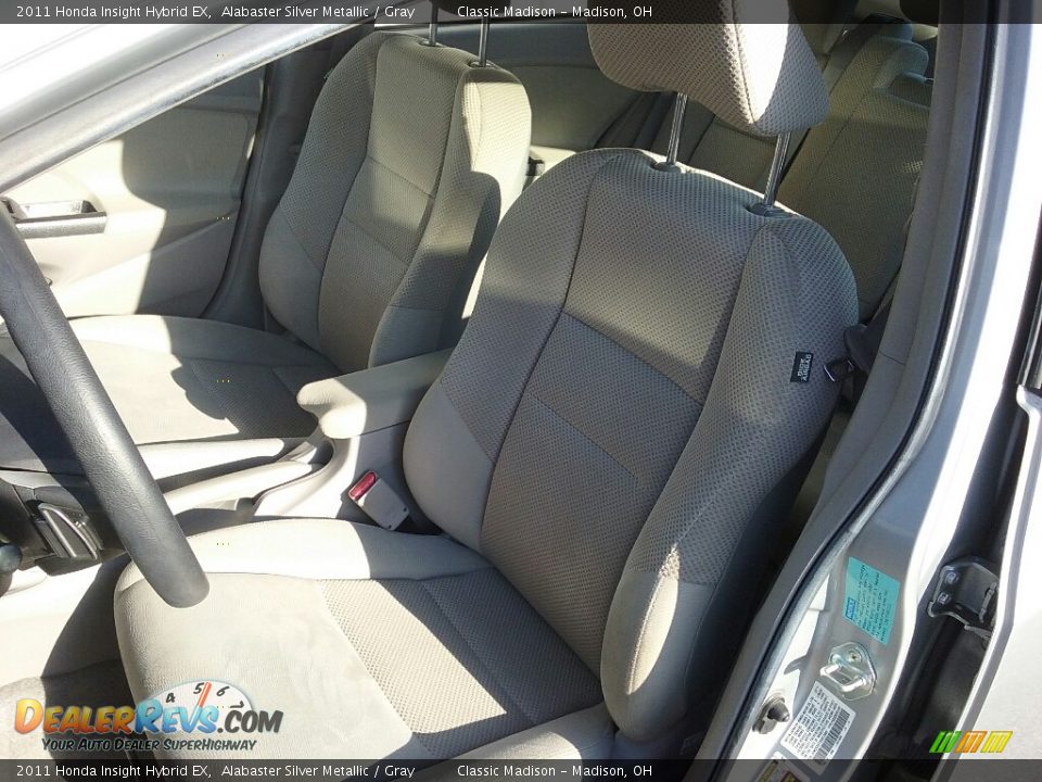 2011 Honda Insight Hybrid EX Alabaster Silver Metallic / Gray Photo #8