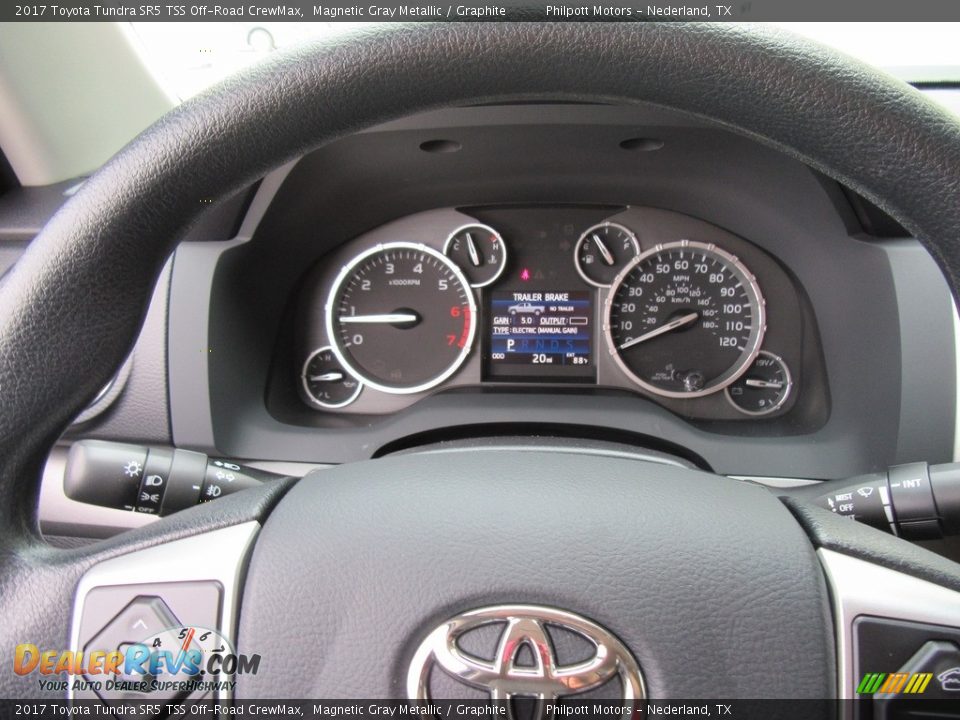 2017 Toyota Tundra SR5 TSS Off-Road CrewMax Magnetic Gray Metallic / Graphite Photo #32