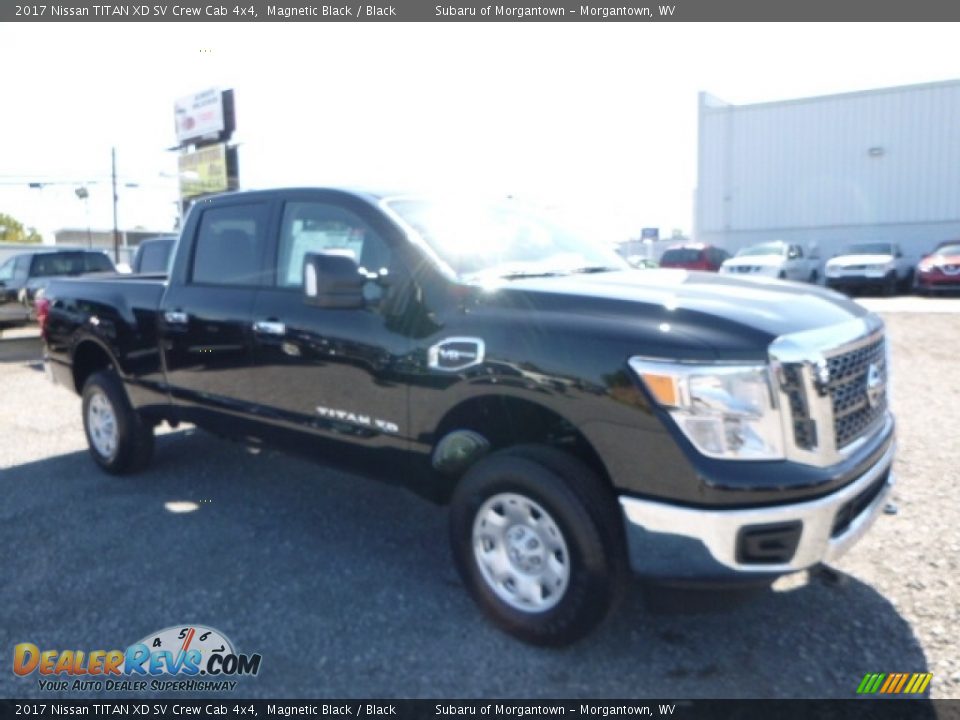 2017 Nissan TITAN XD SV Crew Cab 4x4 Magnetic Black / Black Photo #1