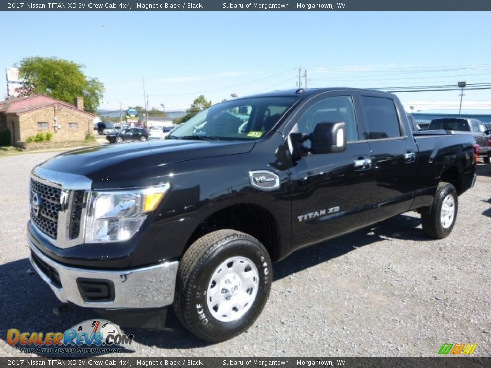 2017 Nissan TITAN XD SV Crew Cab 4x4 Magnetic Black / Black Photo #13