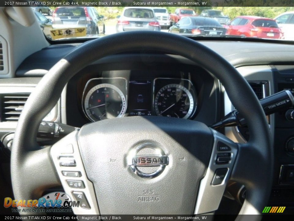 2017 Nissan TITAN XD SV Crew Cab 4x4 Magnetic Black / Black Photo #20