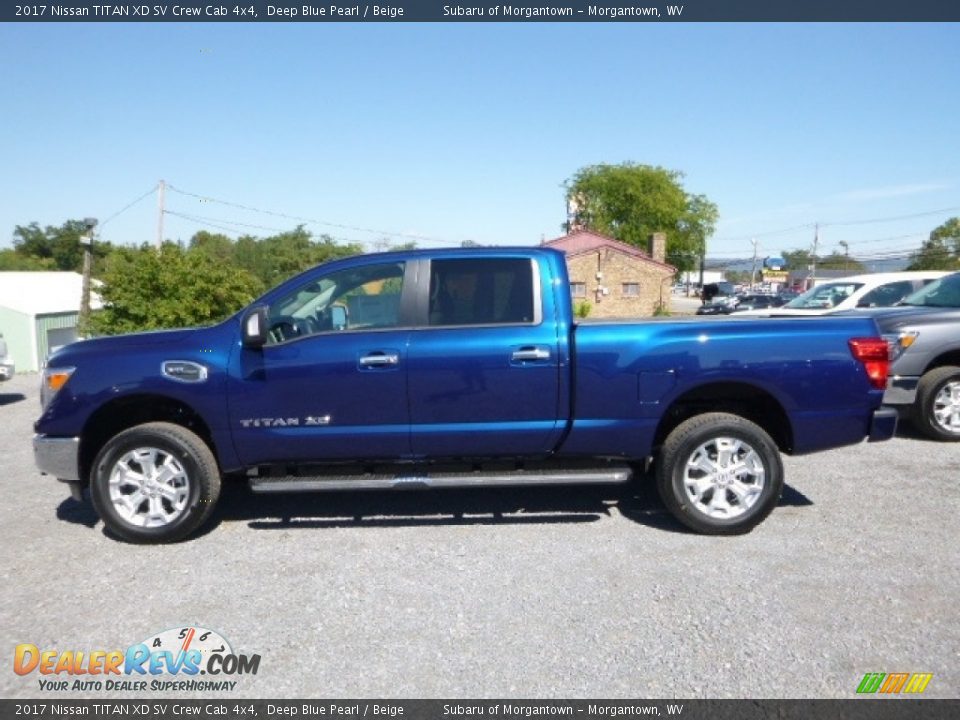 Deep Blue Pearl 2017 Nissan TITAN XD SV Crew Cab 4x4 Photo #3
