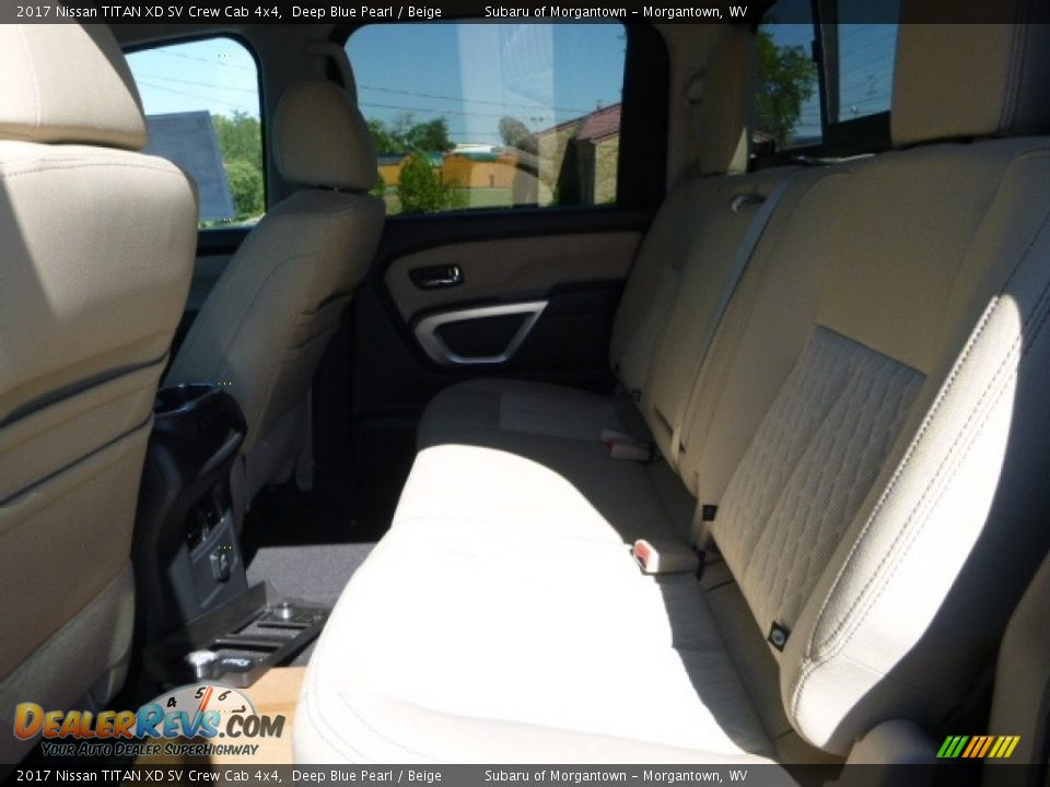 2017 Nissan TITAN XD SV Crew Cab 4x4 Deep Blue Pearl / Beige Photo #5