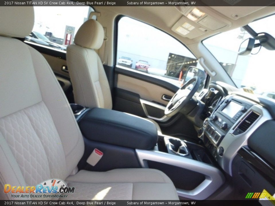 Beige Interior - 2017 Nissan TITAN XD SV Crew Cab 4x4 Photo #10