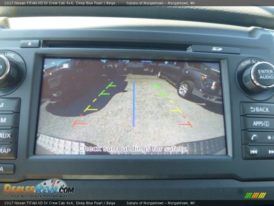 2017 Nissan TITAN XD SV Crew Cab 4x4 Deep Blue Pearl / Beige Photo #17