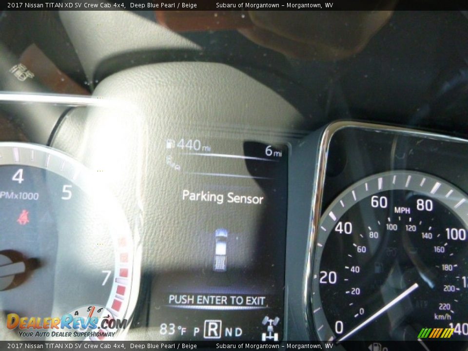 2017 Nissan TITAN XD SV Crew Cab 4x4 Deep Blue Pearl / Beige Photo #19
