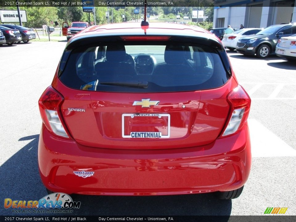 2017 Chevrolet Spark LS Red Hot / Jet Black Photo #6