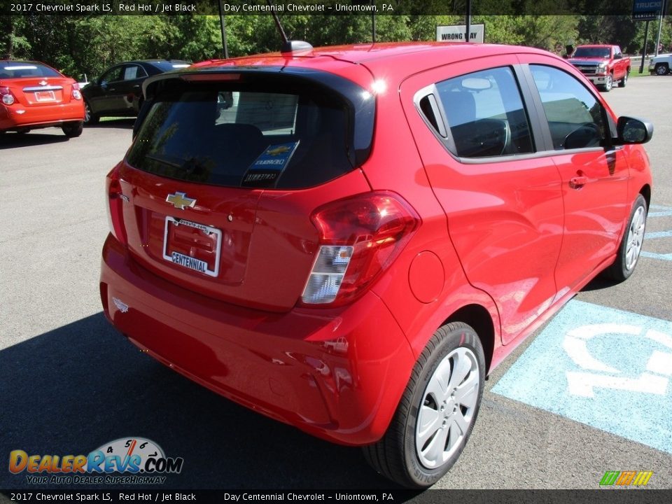 2017 Chevrolet Spark LS Red Hot / Jet Black Photo #7