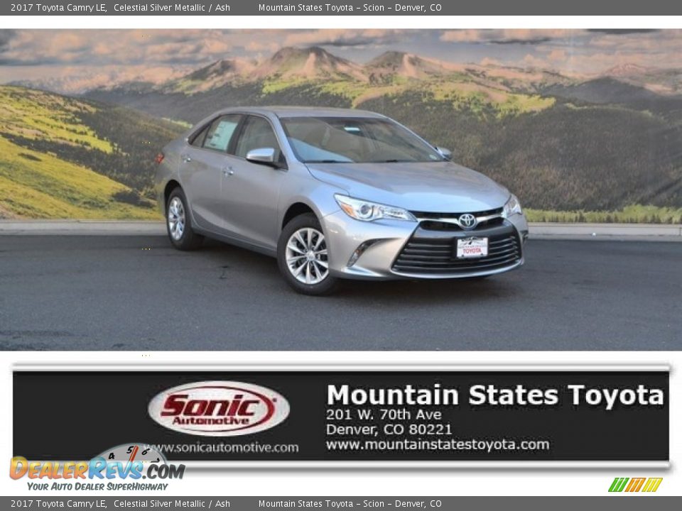 2017 Toyota Camry LE Celestial Silver Metallic / Ash Photo #1