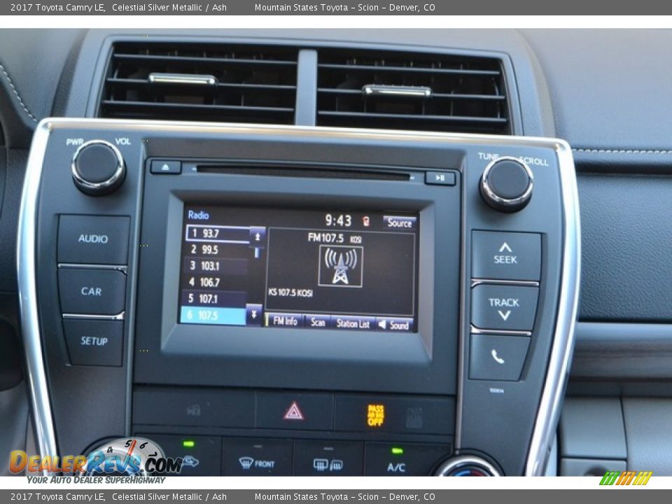 2017 Toyota Camry LE Celestial Silver Metallic / Ash Photo #6