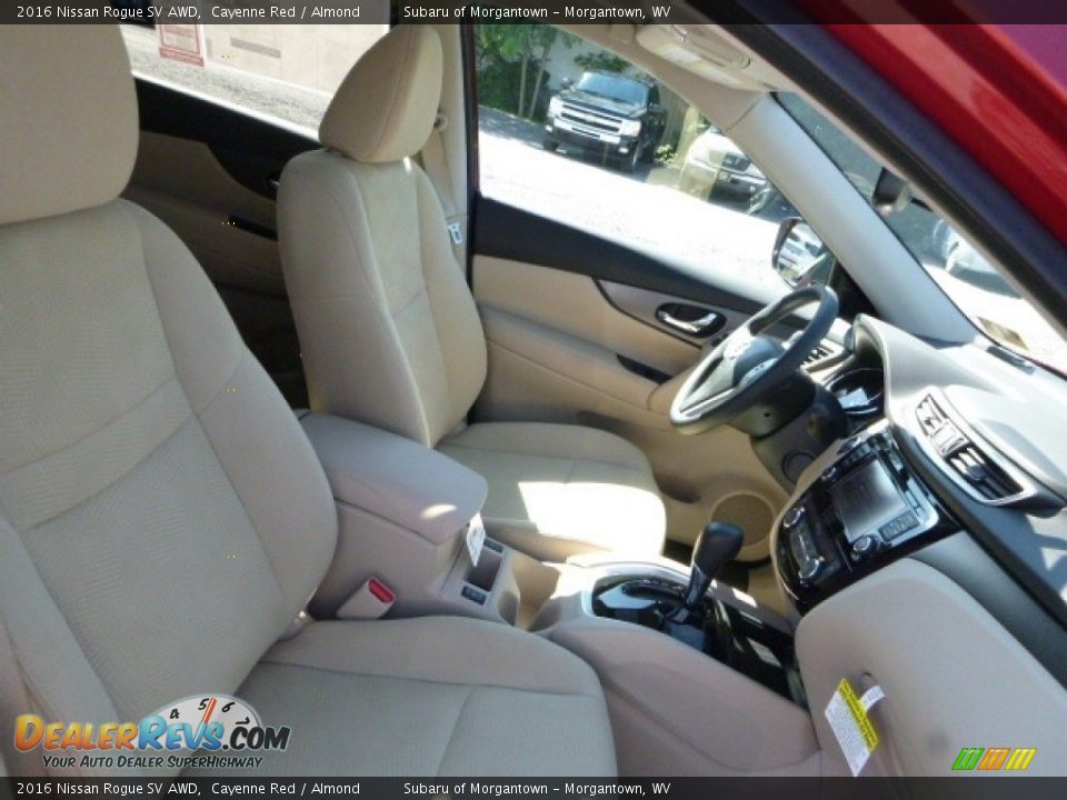 2016 Nissan Rogue SV AWD Cayenne Red / Almond Photo #3