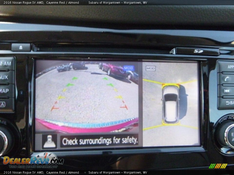 2016 Nissan Rogue SV AWD Cayenne Red / Almond Photo #19