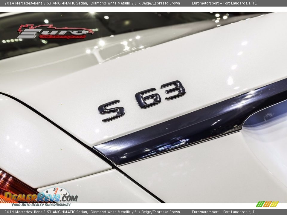 2014 Mercedes-Benz S 63 AMG 4MATIC Sedan Diamond White Metallic / Silk Beige/Espresso Brown Photo #16