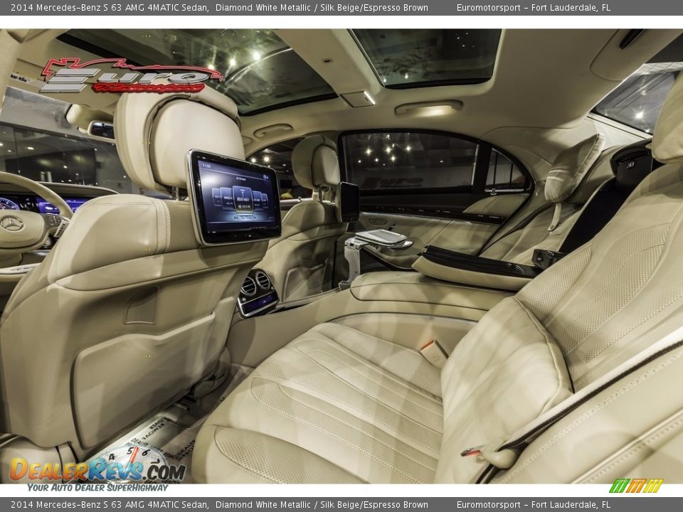 2014 Mercedes-Benz S 63 AMG 4MATIC Sedan Diamond White Metallic / Silk Beige/Espresso Brown Photo #24