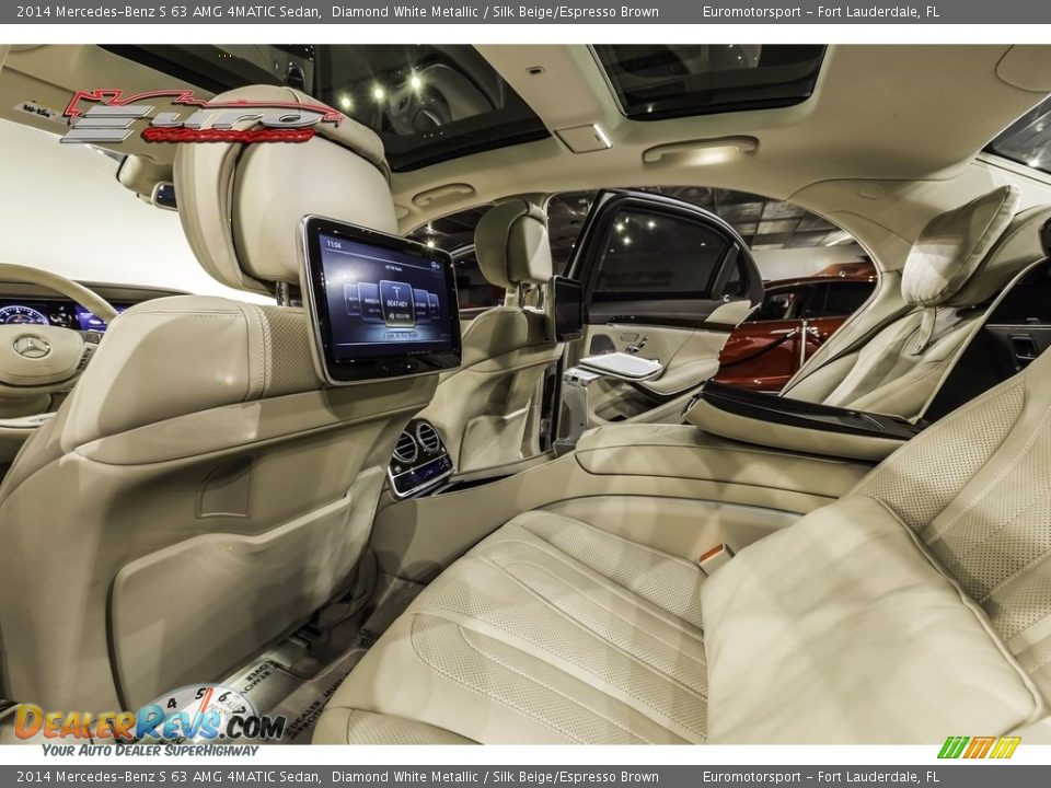 2014 Mercedes-Benz S 63 AMG 4MATIC Sedan Diamond White Metallic / Silk Beige/Espresso Brown Photo #25