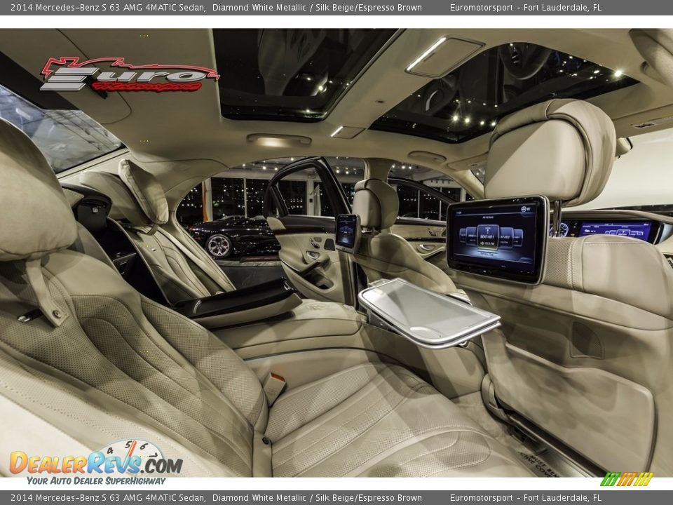 2014 Mercedes-Benz S 63 AMG 4MATIC Sedan Diamond White Metallic / Silk Beige/Espresso Brown Photo #27