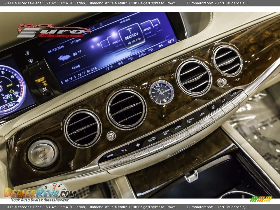 2014 Mercedes-Benz S 63 AMG 4MATIC Sedan Diamond White Metallic / Silk Beige/Espresso Brown Photo #38