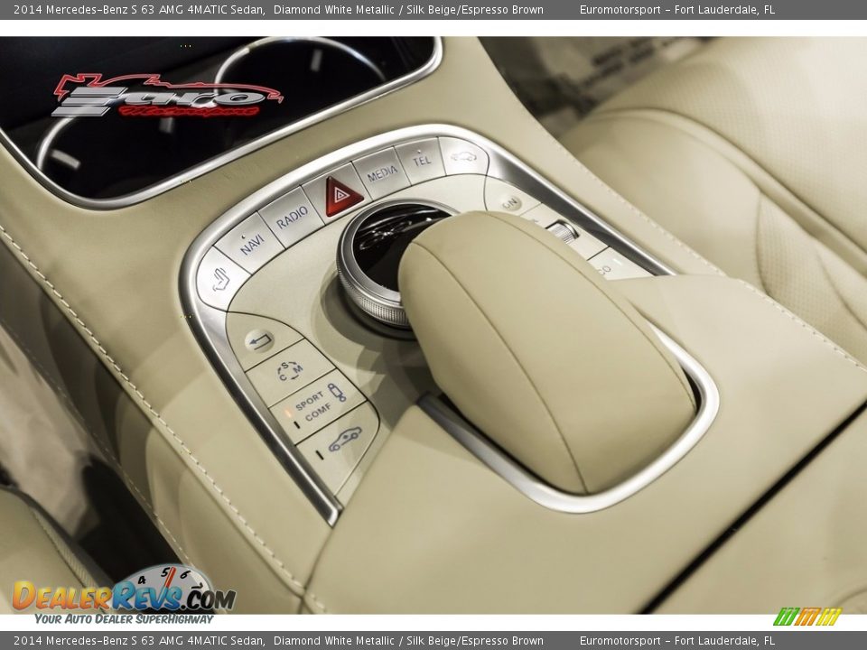 2014 Mercedes-Benz S 63 AMG 4MATIC Sedan Diamond White Metallic / Silk Beige/Espresso Brown Photo #39