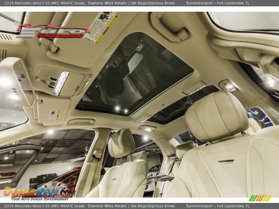 2014 Mercedes-Benz S 63 AMG 4MATIC Sedan Diamond White Metallic / Silk Beige/Espresso Brown Photo #40