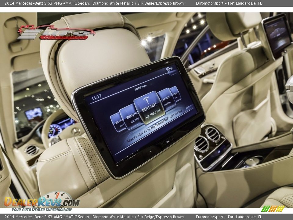 2014 Mercedes-Benz S 63 AMG 4MATIC Sedan Diamond White Metallic / Silk Beige/Espresso Brown Photo #42