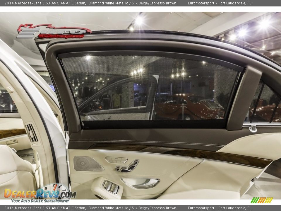 2014 Mercedes-Benz S 63 AMG 4MATIC Sedan Diamond White Metallic / Silk Beige/Espresso Brown Photo #43