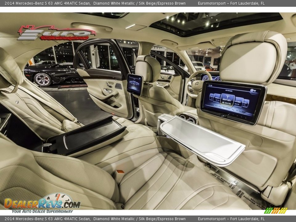 2014 Mercedes-Benz S 63 AMG 4MATIC Sedan Diamond White Metallic / Silk Beige/Espresso Brown Photo #44