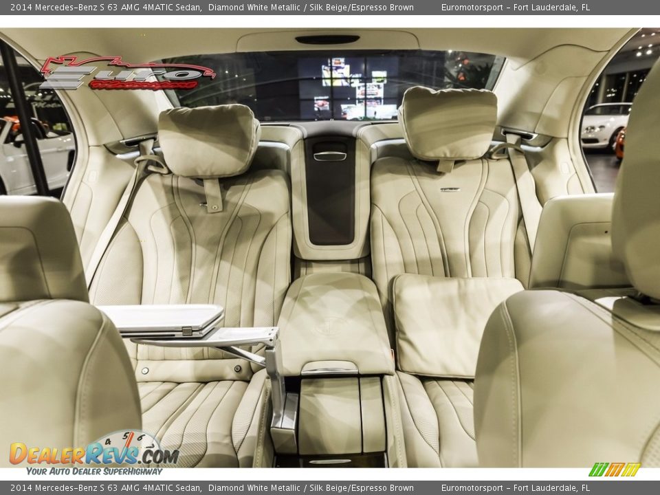 2014 Mercedes-Benz S 63 AMG 4MATIC Sedan Diamond White Metallic / Silk Beige/Espresso Brown Photo #50