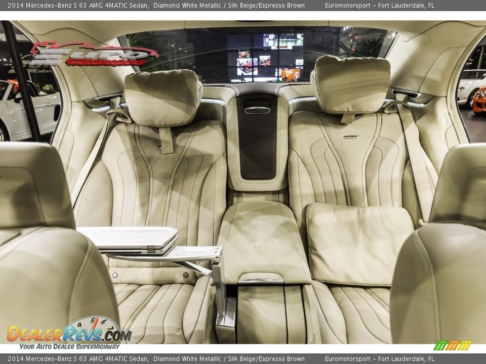 2014 Mercedes-Benz S 63 AMG 4MATIC Sedan Diamond White Metallic / Silk Beige/Espresso Brown Photo #51
