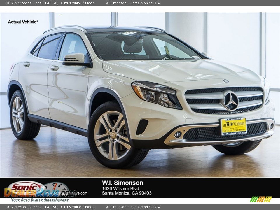 2017 Mercedes-Benz GLA 250 Cirrus White / Black Photo #1