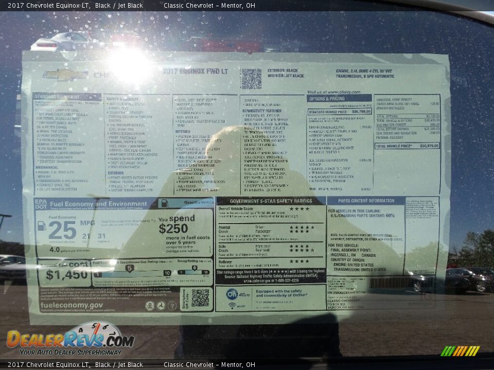 2017 Chevrolet Equinox LT Black / Jet Black Photo #6