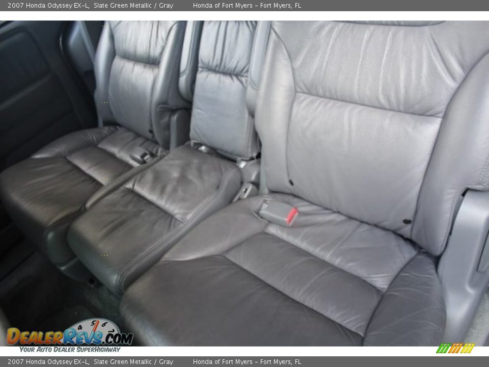 2007 Honda Odyssey EX-L Slate Green Metallic / Gray Photo #24