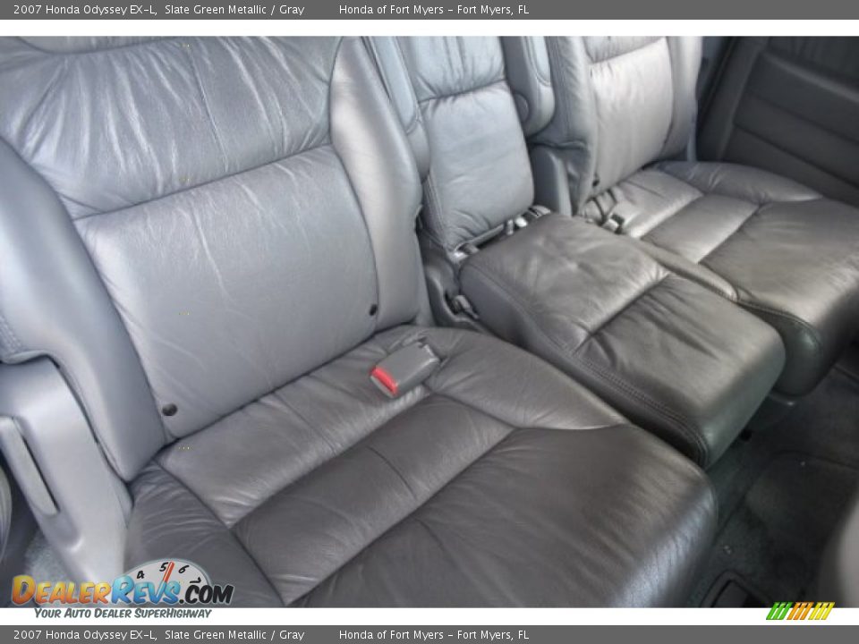2007 Honda Odyssey EX-L Slate Green Metallic / Gray Photo #28