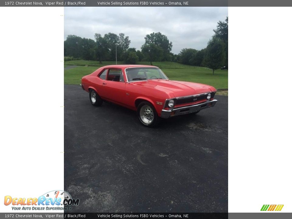 1972 Chevrolet Nova Viper Red / Black/Red Photo #2